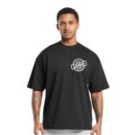 Camiseta Oversized Algodão Masculina Preto Personalizada