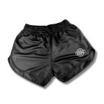 Short Tactel Liso Feminino Preto Personalizado