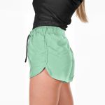 Short Tactel Liso Feminino Verde Agua