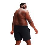 Short Tactel Liso Masculino Plus Size Preto