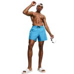 Short Tactel Liso Elastano Masculino Azul Bebe