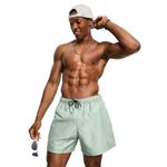 Short Tactel Liso Elastano Masculino Cinza