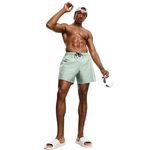 Short Tactel Liso Elastano Masculino Cinza