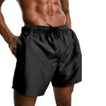 Short Tactel Liso Elastano Masculino Preto
