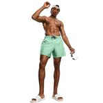 Short Tactel Liso Elastano Masculino Verde Agua