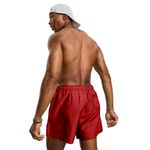 Short Tactel Liso Elastano Masculino Vermelho