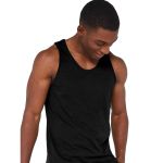 Camiseta Regata De Algodão Masculina Preta