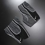 BERMUDA ELASTANO - CHUMBO C/ PRETO