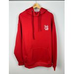 Moletom C/Capuz Quiksilver vermelho escrita no peito 