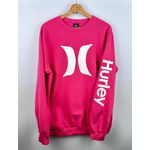 Moletom S/ Capuz hurley Rosa