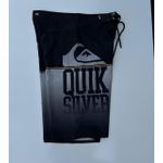 Bermuda Surf Quiksilver Preta/Cinza/Amarelo