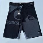 Bermuda Surf Quiksilver Preta/Cinza