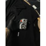 Camisa Malha Chinesa Hugo Boss Basica Com Estampa Nas Costa Preta 