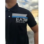 Camisa Polo Ea7 preta