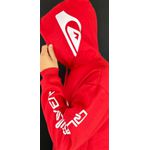 Moletom C/Capuz Quiksilver vermelho basico Copia