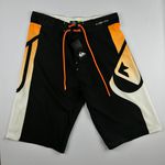 Bermuda Surf Quiksilver laranja/preta