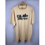 Camisa Quiksilver Bege Escrita