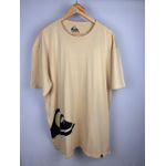 Camisa Quiksilver Bege Desenho Lateral 