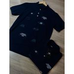 Camisa Polo Armaini Exchange 1991 Azul Marinho 