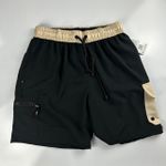 Bermuda Cargo Nike Preta detalhes Beje