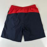 Bermuda Tactel Lacoste Azul Marinho detalhe Vermelho