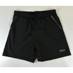Bermuda Tactel Hugo Boss Preta Simbolo Dourado