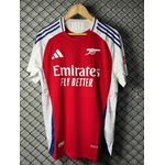 Camisa Arsenal 24/25 Home Lisa Versão Jogador + Patch 