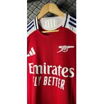 Camisa Arsenal 24/25 Home Lisa Versão Jogador + Patch 