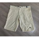 Bermuda Walker Quiksilver Com Simbolo Bordado Bege