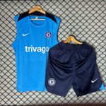 Conjunto Bermuda+Regata chelsea Azul Claro 