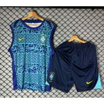 Conjunto Bermuda+Regata Brasil Azul Marinho