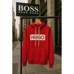 Moletom C/Capuz Hugo Boss vermelho 