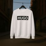 Moletom S/Capuz Hugo Boss branco 