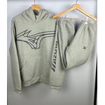 Conjunto de Moletom C/Capuz Mizuno cinza