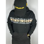 Moletom Quiksilver C/Capuz Preto/Laranja