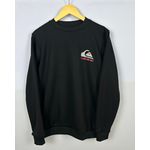 Moletom S/ Capuz - Quiksilver Preto com vermelho