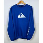 Moletom S/ Capuz - Quiksilver Azul