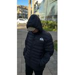 Bobojaco Quiksilver preta /com escrita no peito