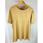 Camisa Peruana Hugo Boss Marrom Escrita No Peito 