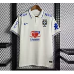 Camisa Do Brasil de treino com gola branca 