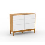 Cômoda Nature Clean 6 gavetas 
