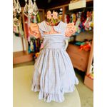 Vestido Elba Xadrez Cinza