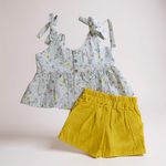 Conjunto Sarinha - Floral amarelo