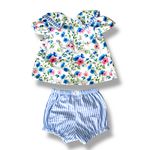 Conjunto Talita - Floral Azul 