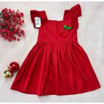 Vestido Gola Quadrada - Vermelho