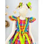 Vestido Junino Luxo Ana Maria - estampa exclusiva digital