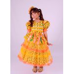 Vestido Junino luxo Rainha do milho - estampa exclusiva digital