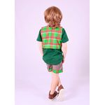 Conjunto colete com short xadrez 2