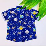 Blusa Social Masculina Astronauta