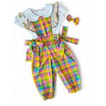 Conjunto macacão baby com blusa